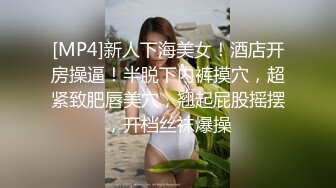 [MP4]新人下海美女！酒店开房操逼！半脱下内裤摸穴，超紧致肥唇美穴，翘起屁股摇摆，开档丝袜爆操