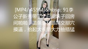 科技楼蹲守连衣短裙披肩发美女 粉粉的肉唇肥肥的逼   