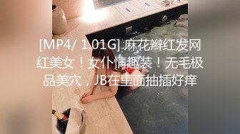 [MP4/ 1.01G] 麻花辫红发网红美女！女仆情趣装！无毛极品美穴，JB在里面抽插好痒