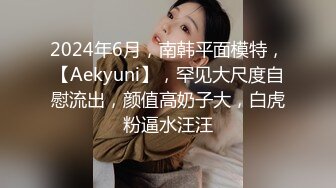 2024年6月，南韩平面模特，【Aekyuni】，罕见大尺度自慰流出，颜值高奶子大，白虎粉逼水汪汪